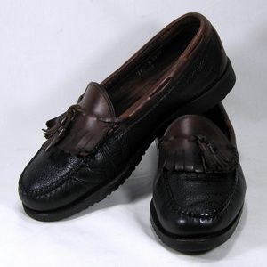 Allen Edmonds Blk/Brn Leather Nashua Loafers Sz 11